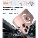 TORRAS 3 in 1 Set Schutzhülle mit Displayschutz iPhone 16 Pro Max Transparent