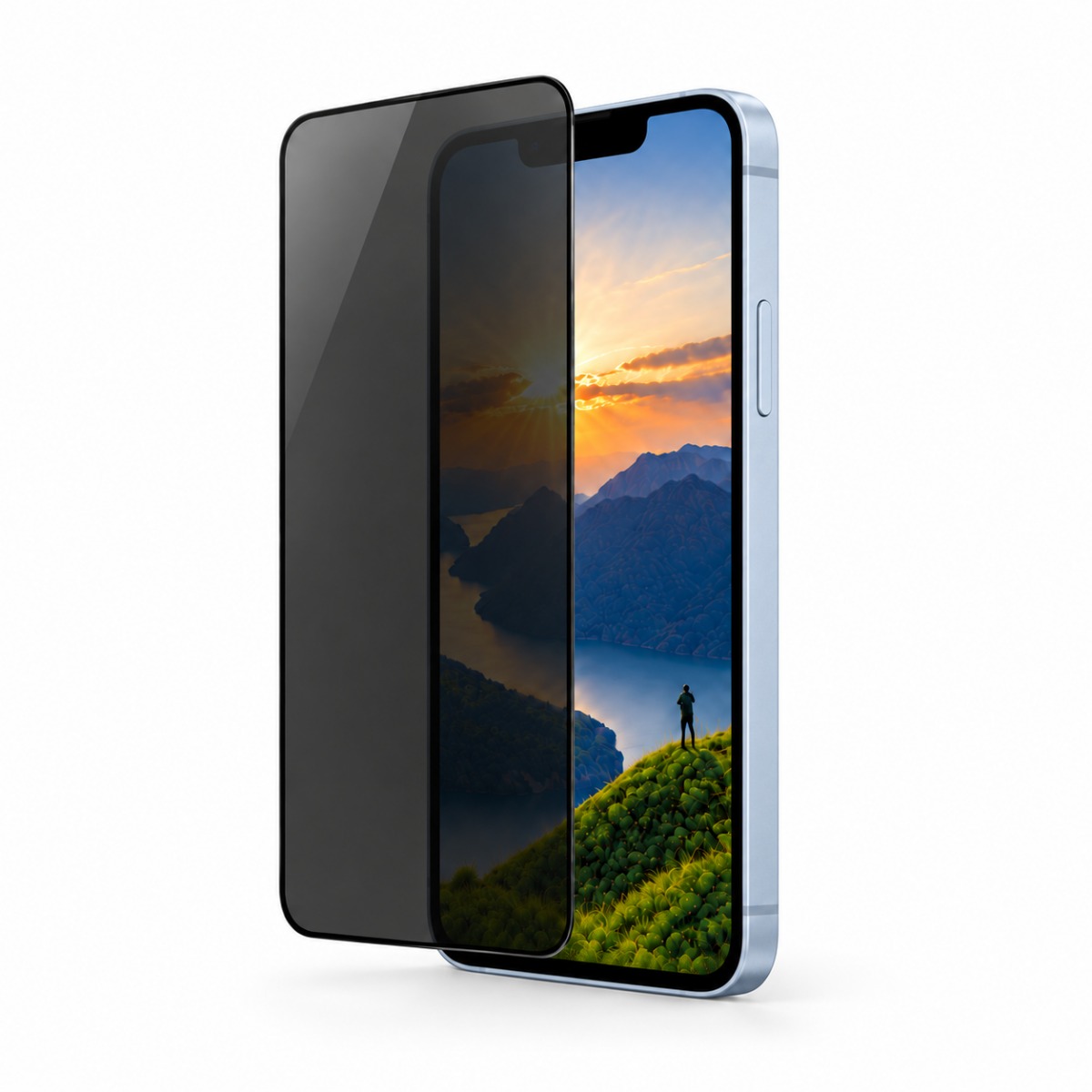 Guardline - Panzerglas ScreenGuard Privacy für iPhone 13 |13 Pro | 14