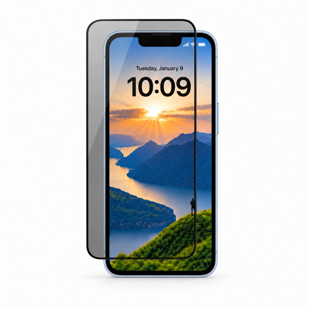 Guardline - Panzerglas ScreenGuard Privacy für iPhone 13 |13 Pro | 14 – Bild 2