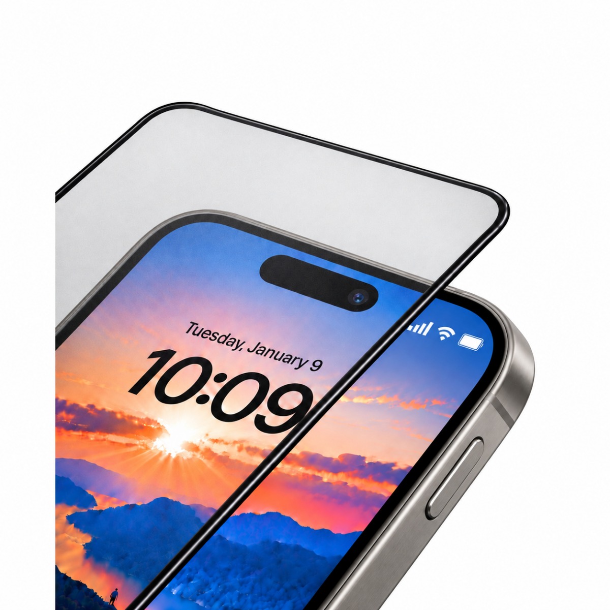 Guardline - Panzerglas ScreenGuard Matt für iPhone 15 Pro Max – Bild 3