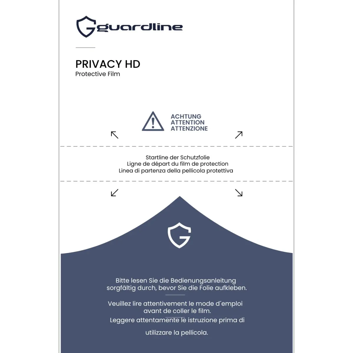 Guardline - Privacy HD Smartphone Panzerfolie (50 Stück)